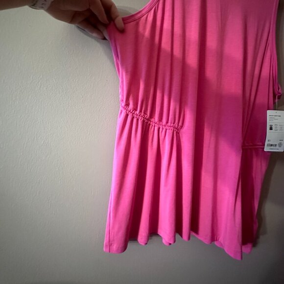 Women's Plus 2X NWT Athleta Air Out Cinch Pink Tank Lightweight Soft - Picture 6 of 12